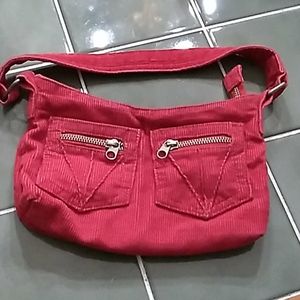 Hot Pink Corduroy Bag